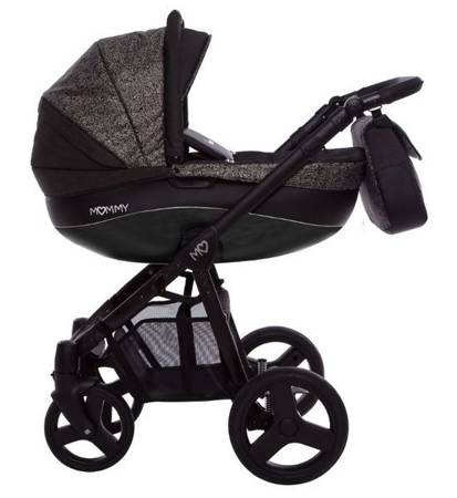 Babyactive Mommy Classic Wózek Głęboko-Spacerowy + Fotelik Samochodowy 0-13 kg Zestaw 3w1 22 Obsidian