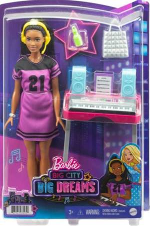 Barbie Big City Lalka + Akcesoria Zestaw GYG38 GYG40 