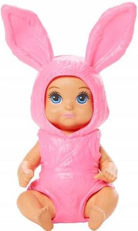 Barbie Bobasek W Przebraniu Różowy Króliczek Mała Lalka GRP01 GRP02