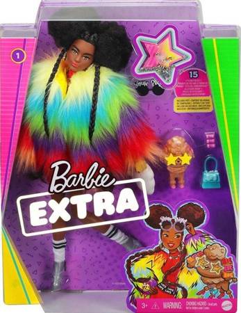 Barbie Extra Moda Lalka + Zwierzątko  GRN27 GVR04