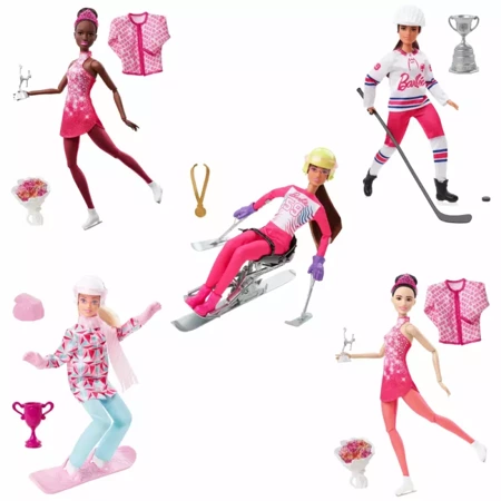 Barbie Figurki Sporty Zimowe