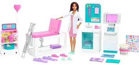 Barbie Lalka u Lekarza Zakładamy Gips GTN61
