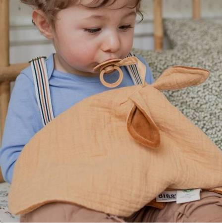 Bibs Cuddle Cloth Kangoroo Pieluszka Przytulanka z Zawieszką Na Smoczek Desert Sand