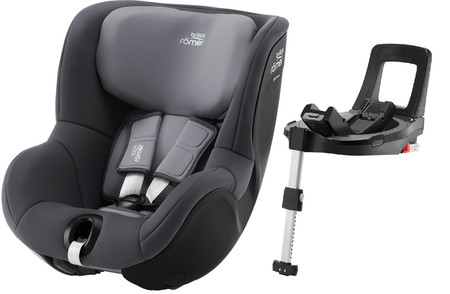 Britax Romer Dualfix 5Z Fotelik Samochodowy 0-18kg Midnight Grey + Baza Flex Base 5Z