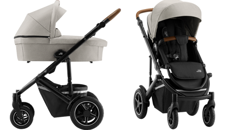 Britax Romer Smile III Wózek Spacerowy  Pure Beige, Brown Handle 