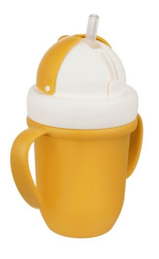 Canpol Babies Matte Pastels KubekZe Składaną Rurką Silikonową 210ml 56/522_yel Yellow