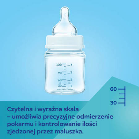 Canpol Babies PP Easy Start Royal Baby Butelka Szeroka Antykolkowa 120ml PP 35/233 Różowy