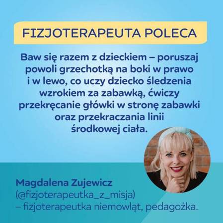 Canpol Babies Sensoryczna Zabawka z Gryzakiem i Grzechotką BabiesBoo 68/086