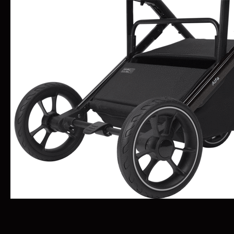 Carrello Alfa 2024 CRL-5508 Wózek Spacerowy Midnight Black