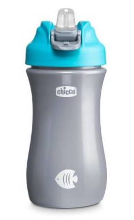 Chicco Bidon z Miękkim Ustnikiem 350ml 2l+ Niebieski