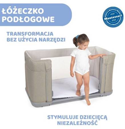 Chicco Next2Me Forever Łóżeczko Dostawne 3w1 do 22kg Ash Grey