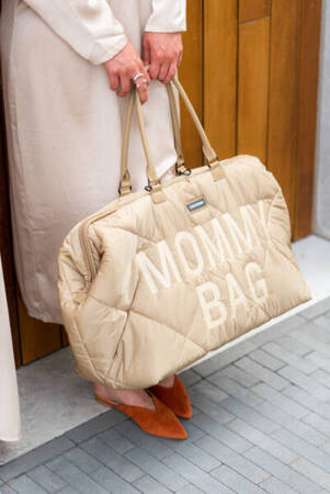 Childhome Torba Mommy Bag Pikowana Beżowa