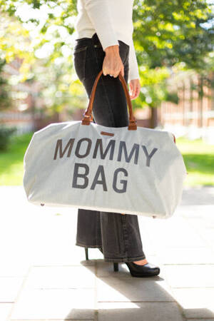 Childhome Torba Mommy bag Kanwas Szara