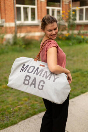 Childhome Torba Mommy bag Kanwas Szara