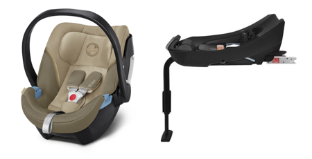 Cybex Aton 5 Fotelik Samochodowy 0-13kg  + Baza 2-fix Zestaw 2w1 Classic Beige 