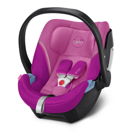 Cybex Aton 5 Fotelik Samochodowy 0-13kg  + Baza 2-fix Zestaw 2w1 Magnolia Pink