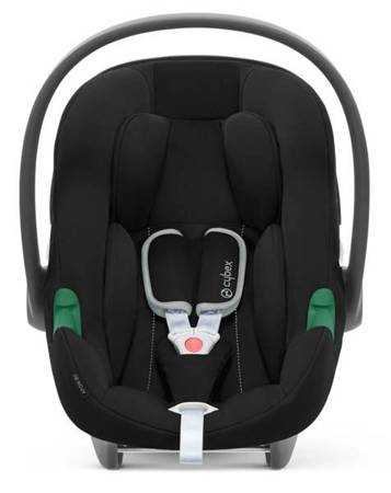 Cybex Aton B2 i-Size Fotelik Samochodowy 0-13kg + Baza One Volcano Black + Tapicerka Letnia White