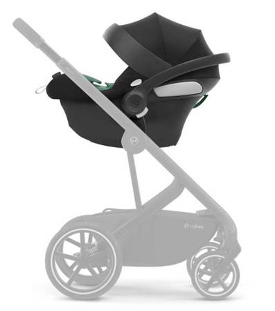 Cybex Aton B2 i-Size Fotelik Samochodowy 0-13kg + Baza One Volcano Black + Tapicerka Letnia White