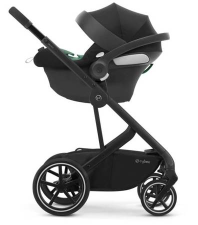 Cybex Aton B2 i-Size Fotelik Samochodowy 0-13kg + Baza One Volcano Black + Tapicerka Letnia White