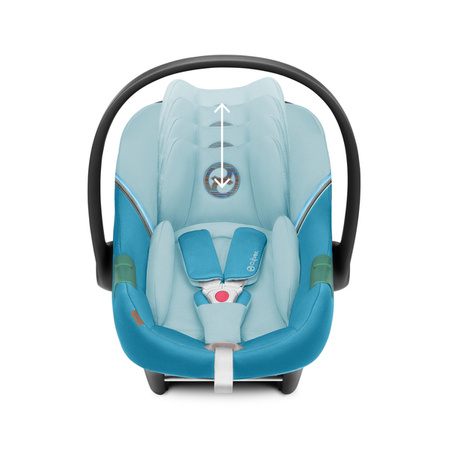 Cybex Aton S2 i-Size Fotelik Samochodowy 0-13kg + Tapicerka Letnia Beach Blue 2023