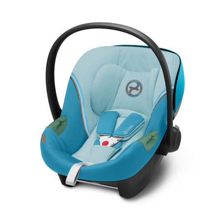 Cybex Aton S2 i-Size Fotelik Samochodowy 0-13kg + Tapicerka Letnia Beach Blue 2023