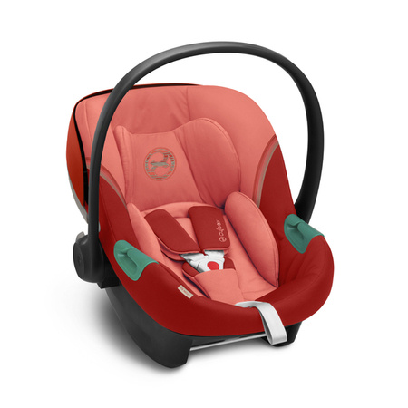 Cybex Aton S2 i-Size Fotelik Samochodowy 0-13kg + Tapicerka Letnia Hibiscus Red 2023