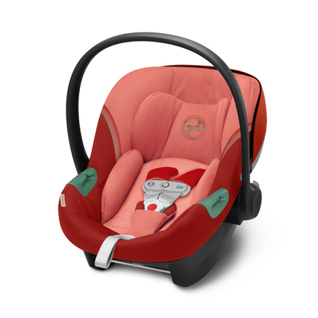 Cybex Aton S2 i-Size Fotelik Samochodowy 0-13kg + Tapicerka Letnia Hibiscus Red 2023