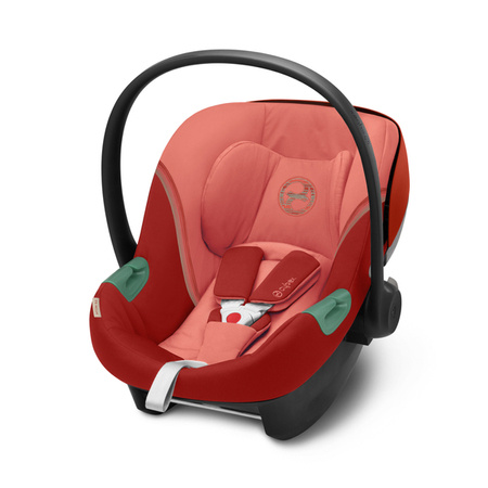 Cybex Aton S2 i-Size Fotelik Samochodowy 0-13kg + Tapicerka Letnia Hibiscus Red 2023