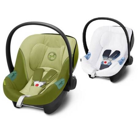 Cybex Aton S2 i-Size Fotelik Samochodowy 0-13kg + Tapicerka Letnia Nature Green 2023