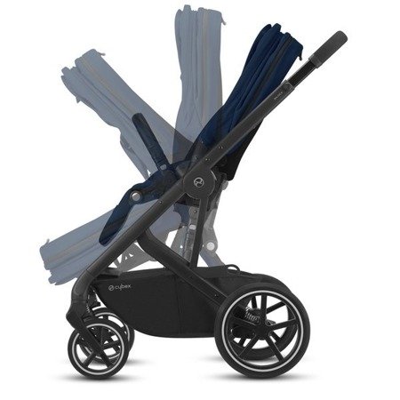 Cybex Balios S Lux Wózek Spacerowy  Navy Blue - Czarna Rama 2022