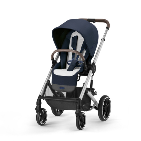 Cybex Balios S Lux Wózek Spacerowy Ocean Blue Rama Srebrna 