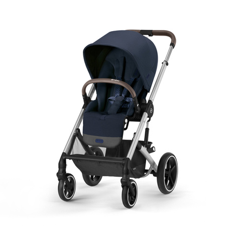 Cybex Balios S Lux Wózek Spacerowy Ocean Blue Rama Srebrna 