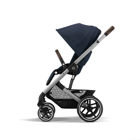 Cybex Balios S Lux Wózek Spacerowy Ocean Blue Rama Srebrna 