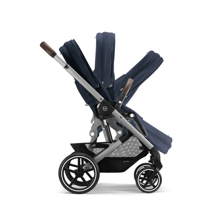 Cybex Balios S Lux Wózek Spacerowy Ocean Blue Rama Srebrna 