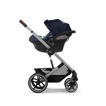 Cybex Balios S Lux Wózek Spacerowy Ocean Blue Rama Srebrna 