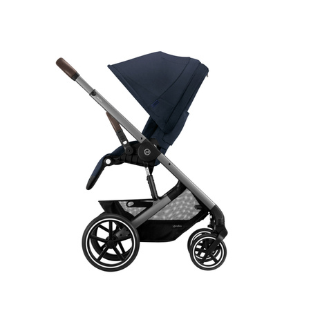 Cybex Balios S Lux Wózek Spacerowy Ocean Blue Rama Srebrna 