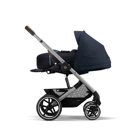 Cybex Balios S Lux Wózek Spacerowy Ocean Blue Rama Srebrna 