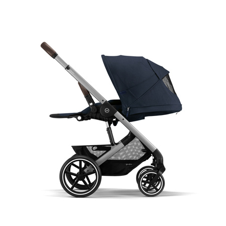 Cybex Balios S Lux Wózek Spacerowy Ocean Blue Rama Srebrna 