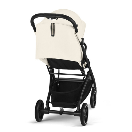 Cybex Beezy Wózek Spacerowy Rama Czarna Canvas White 2024 + Folia Przeciwdeszczowa