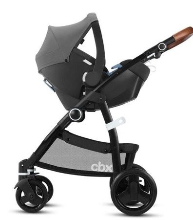 Cybex Cbx Leotie Lux Wózek Głęboko-Spacerowy + Aton Fotelik Samochodowy 0-13 kg Jeansy Blue