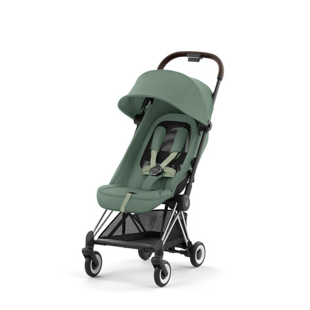 Cybex Coya Wózek Spacerowy Rama Chrome Leaf Green 