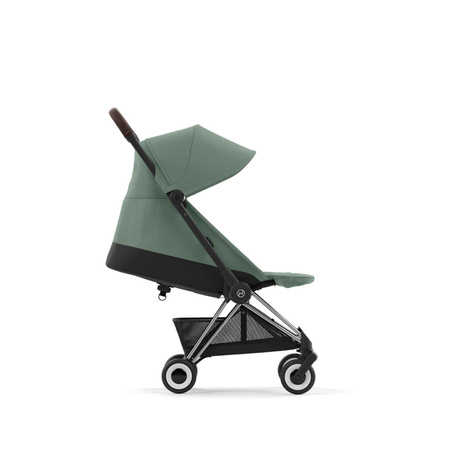 Cybex Coya Wózek Spacerowy Rama Chrome Leaf Green 