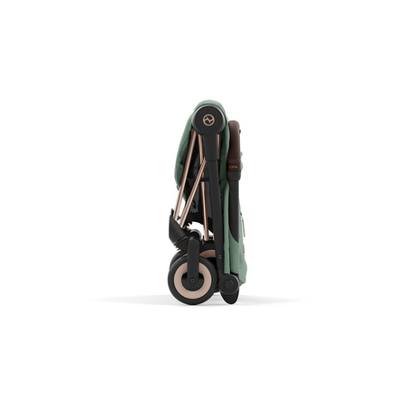 Cybex Coya Wózek Spacerowy Rama Rosegold Leaf Green 