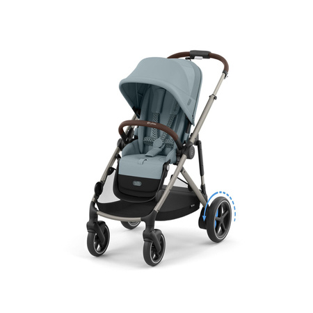 Cybex E-Gazelle S Wspomagany Wózek Głęboko-Spacerowy Rok Po Roku Stormy Blue