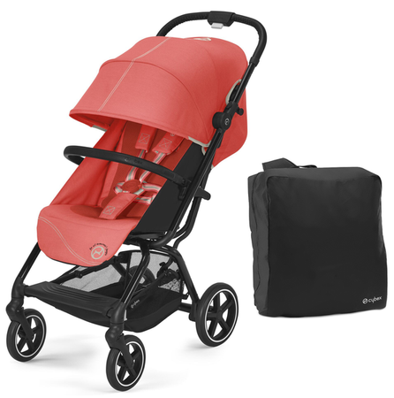 Cybex Eezy S Plus 2 Wózek Spacerowy Hibiscus Red 2023 + Torba Transportowa Gratis!