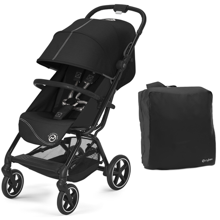 Cybex Eezy S Plus 2 Wózek Spacerowy Moon Black 2023 +Torba Transportowa Gratis!