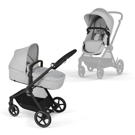 Cybex Eos Basic 2w1 Wózek Głęboko-Spacerowy Lava Grey + Materac do Gondoli