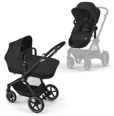 Cybex Eos Basic 2w1 Wózek Głęboko-Spacerowy Moon Black