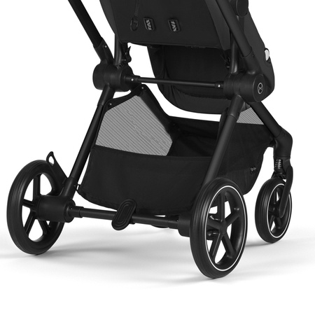 Cybex Eos Basic 3w1 Wózek Głęboko-Spacerowy Rama Czarna + Adaptery + Fotelik Aton B2 I-Size Moon Black 