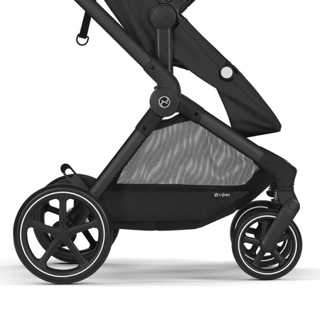 Cybex Eos Basic 3w1 Wózek Głęboko-Spacerowy Rama Czarna + Adaptery + Fotelik Aton B2 I-Size Moon Black 